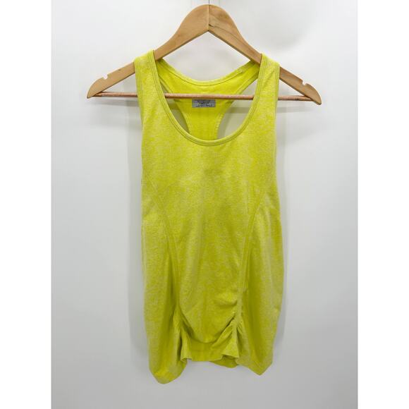 Athleta Fastest Track Yellow Racerback Active Tank Top Women's Size Large L - Picture 1 of 7